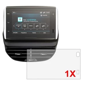 1X Película Painel Multimidia Peugeot 208