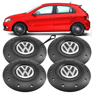 Jogo de Calotas de Centro Miollo para vw Gol G5 Aro 14 Coquinho 2009/2012  Estilo Tradicional Preto em Promoção na Americanas