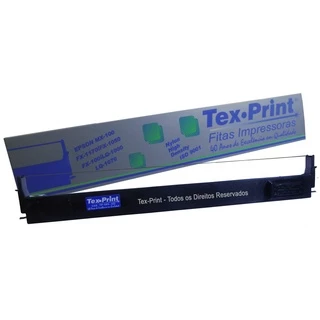 Fita Matricial Preta para Impressora Epson LQ 1070 LQ 1170 FX 100 MX 100 13mm x 12m Nylon - 1 Peça.