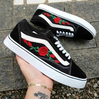 Tenis da vans feminino hot sale florido