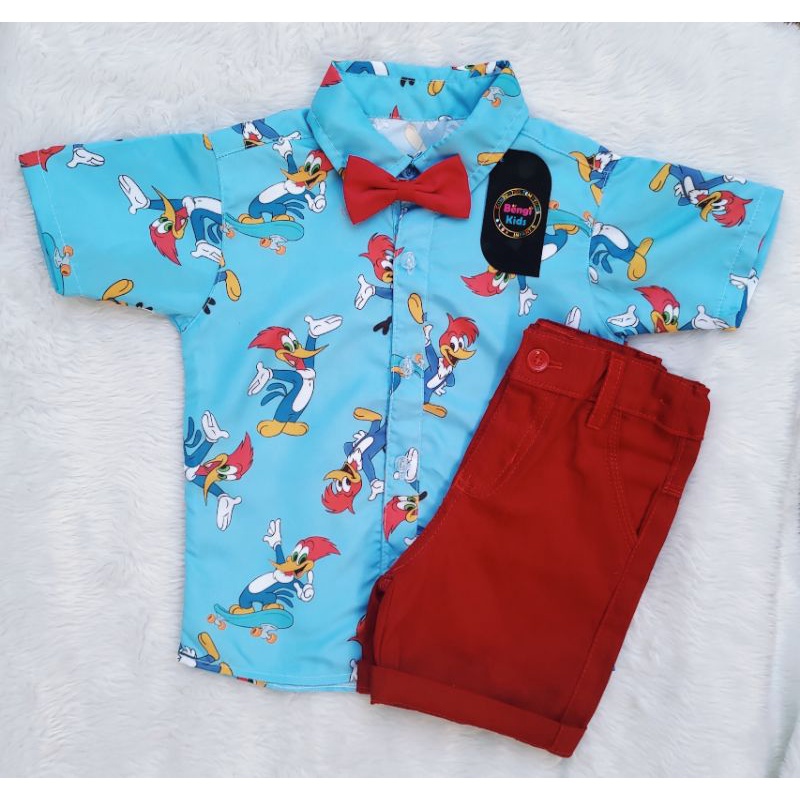 Conjunto de roupa infantil de menino Modelo 2023 kit menino