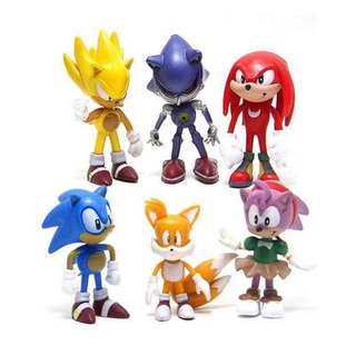 Local Ultra Baixo Custo 6/12/18 Pcs/Set Anime Sonic The Hedgehog  Personagens Figura De Ação Pvc Boom Raro Dr Beggman Shadow Boneca Modelo  Brinquedos