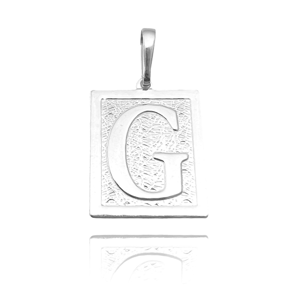 Pingente De Letra Prata 925 Escolha A Sua Prata Maciça 925 | Shopee Brasil
