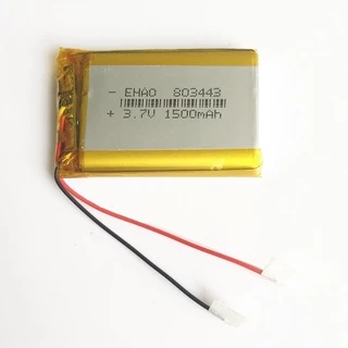 Bateria 803443 Com 1500mah 8mmx34mmx43mm 2 Fios 3,7v Nova