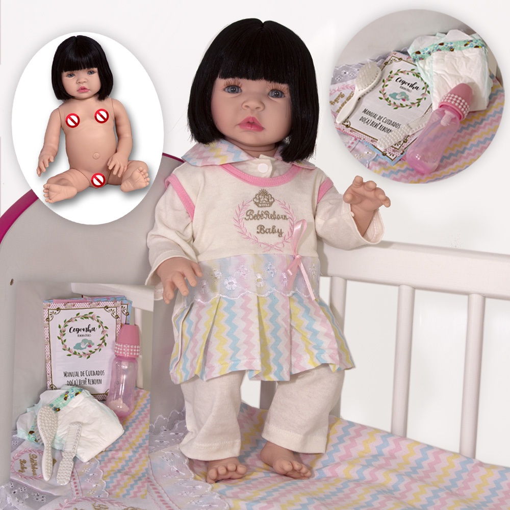 Boneca Bebê Reborn Princesinha Original Silicone. - Boneca Reborn Original  Silicone