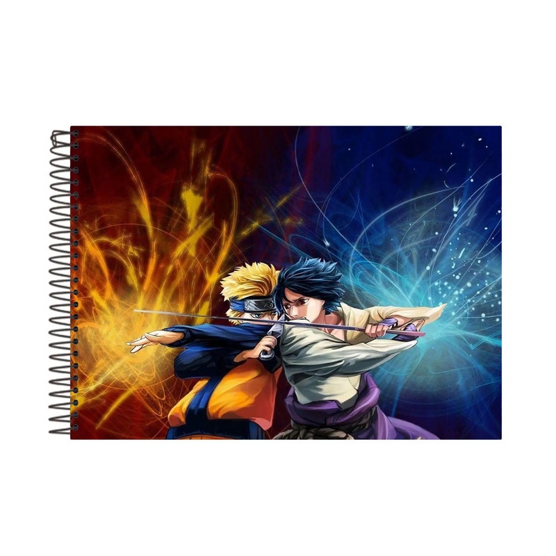 Caderno De Desenho Kakashi 48 Fls Escolar