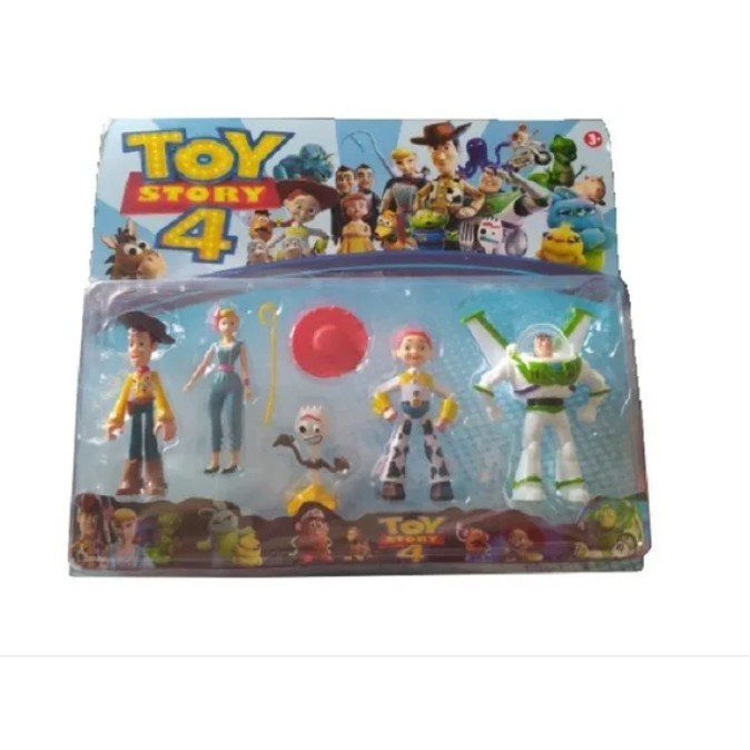 Toy Story 4 - kit 5 bonecos + acessórios