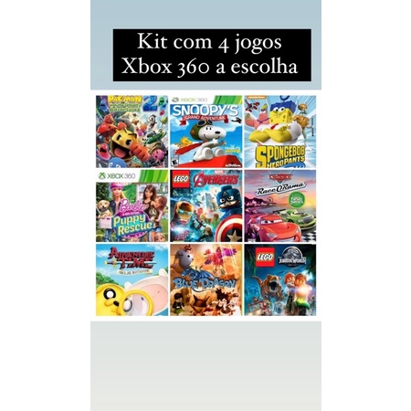 Kit Xbox 360 - 4 Jogos - Xbox 360 Livres De Bloqueio