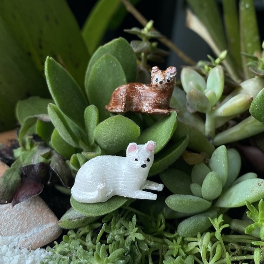ORFOFE 6 Unidades Escultura De Mini Gatinho Animal Estatueta De Gato  Realista Miniaturas De Jardins De Fadas Figura De Jogo Decoração De Mesa De  Gato