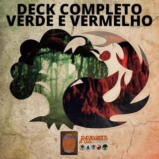 Deck Completo Magic - Verde e Vermelho