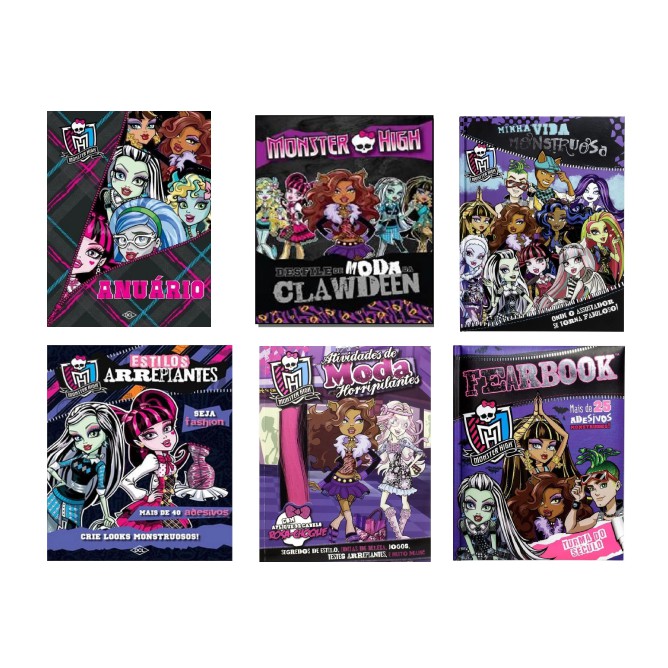 Lote Com 6 Livros Diferentes Monster High - Editora Dcl | Shopee Brasil