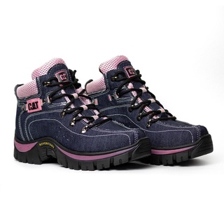 Bota Caterpillar Feminina Couro legítimo Lançamento confortável + palmilha  em gel e meia de brinde em Promoção na Americanas