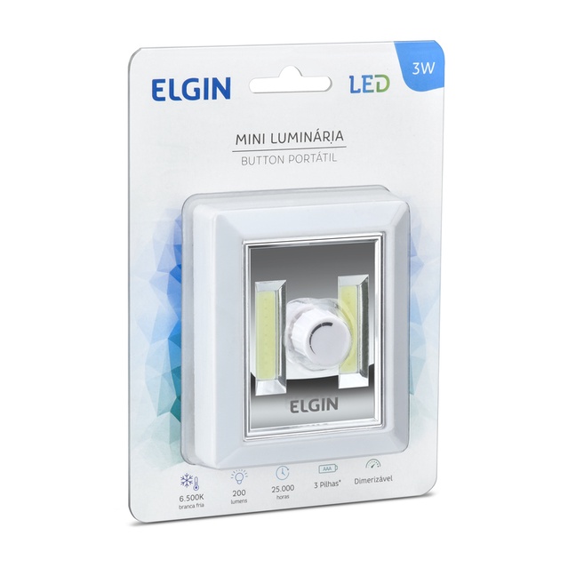 Luminaria de Led Dimerizavel 3W 6500 Elgin Shopee Brasil
