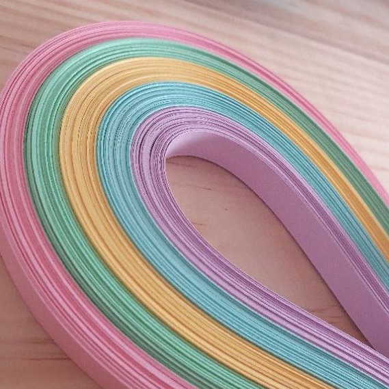 Kit Candy Colors 100 Tiras para Quilling Materiais Para Quilling