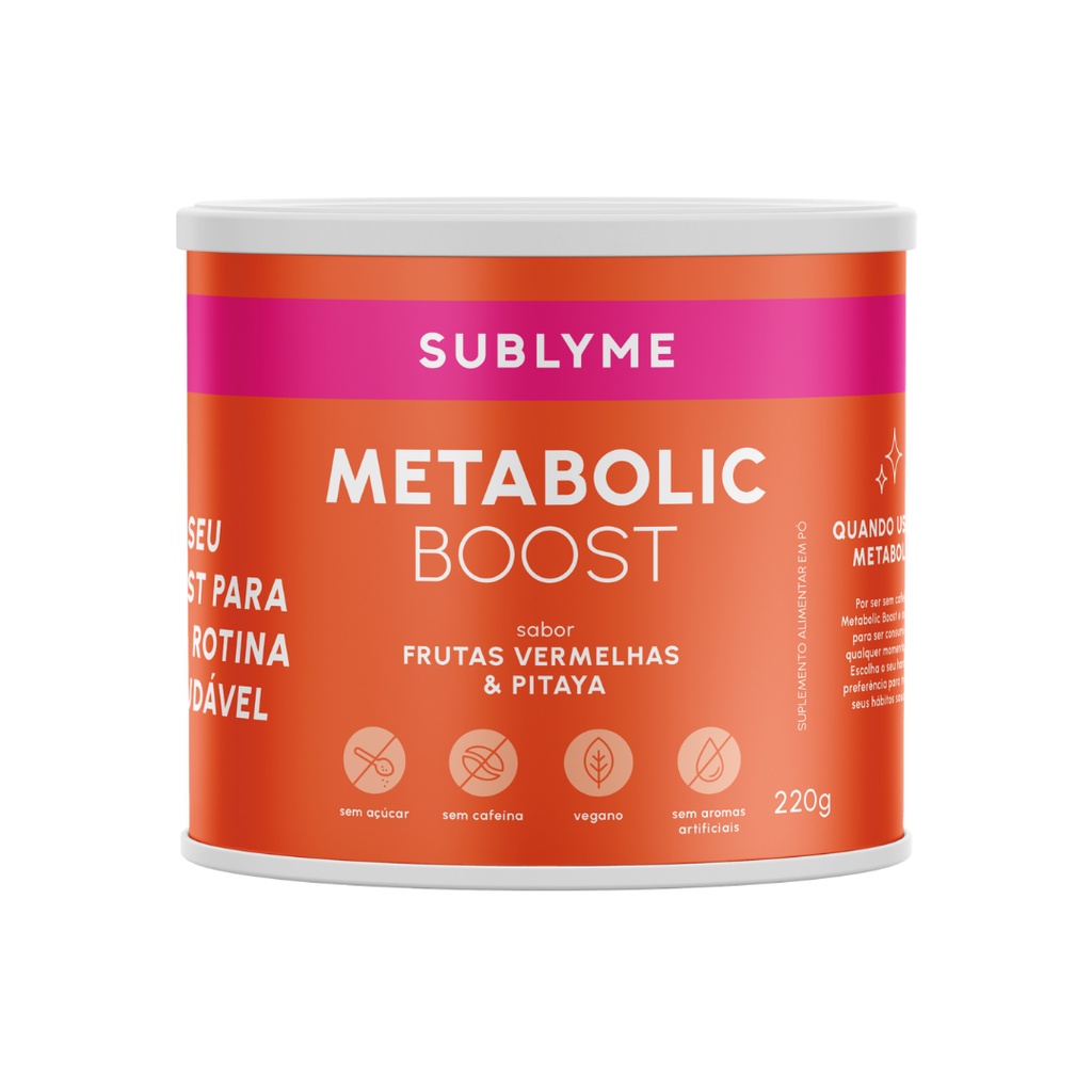 Metabolic Boost Termogenico Natural Vegano 220g Sublyme