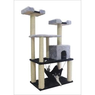 Arranhador Para Gato Madagascar Castelo Cores Variadas
