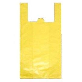 Sacola Plastica Reciclada Colorida Amarela 38x48.