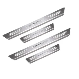 Jogo Soleiras de Aço Inox Escovado Fiat Cronos