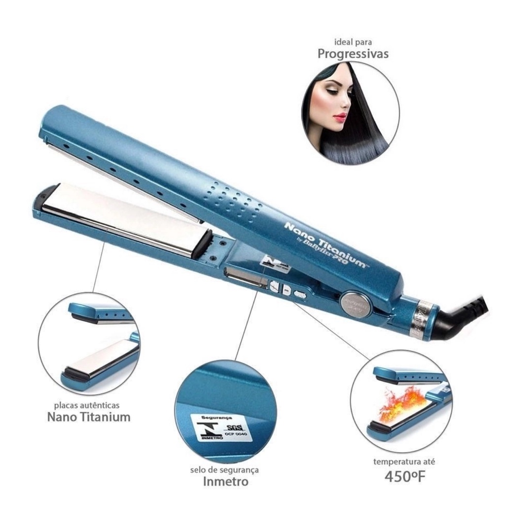 Chapinha Titânio para Progressiva - Bivolt - 100% Original - 450 graus ...