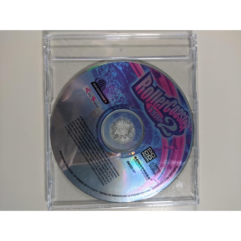 CD ROM Rollercoaster Tycon 2 pc | Shopee Brasil