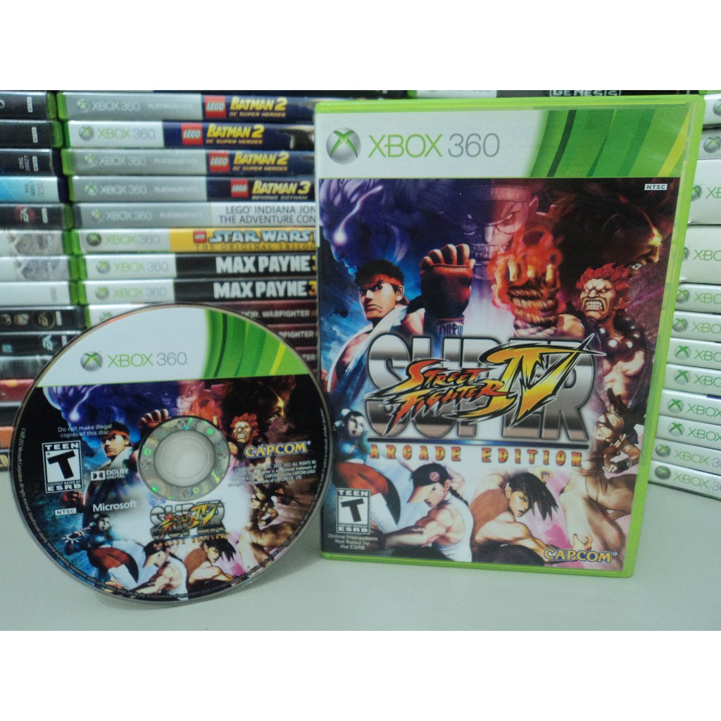 Jogo Super Street Fighter Iv - Xbox 360 - Física - Original