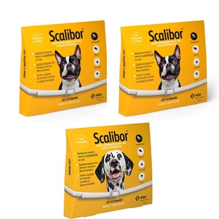 Combo 2 Coleiras Scalibor P 48cm 1 Scalibor G 65cm Leish msd