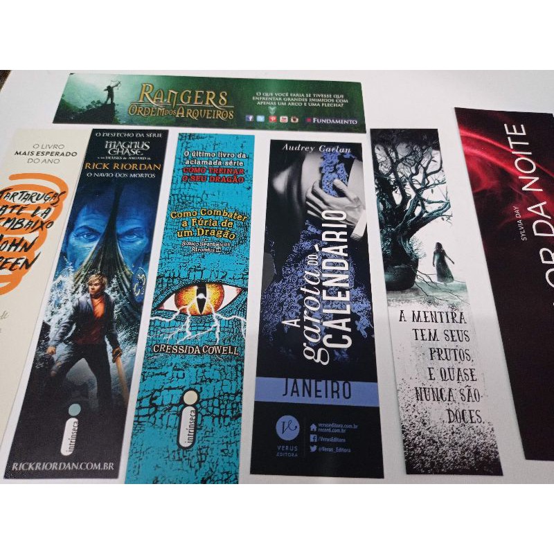 Kit 10 marcadores de página de livro / Marca página / marca livros ...