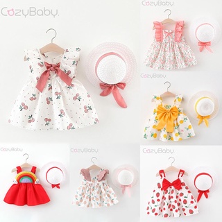 [Vestido De Bebê Recém-Nascido Moda Novo Verão Princesa Sem Mangas De Menina