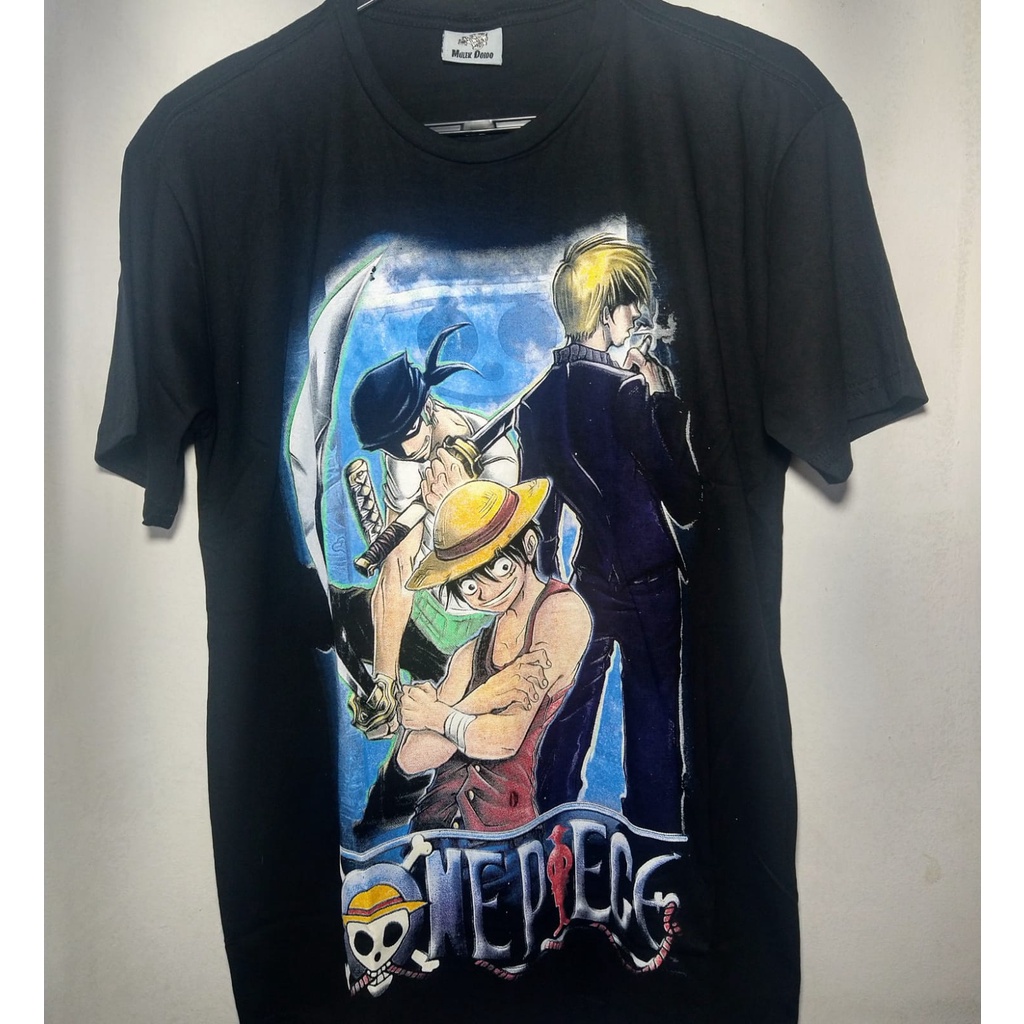 Camiseta Luffy E Zoro Com Roupas De Wano