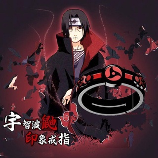Anel Naruto Nuvem Vermelha do Anime Sasuke Itachi Akatsuki