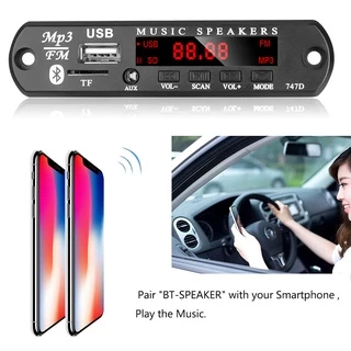 12V Bluetooth 5.0 Kit De Carro Sem Fio MP3 DC 9V Dec oder Placa Áudio WMA Módulo Leitor Música Do Perdas USB AUX TF Rádi
