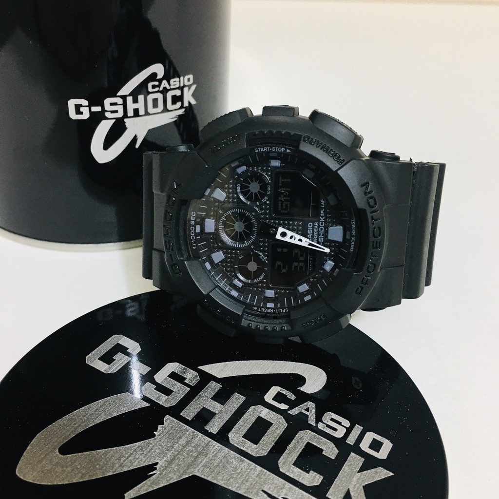 RELOGIO G SHOCK GA100 MASCULINO SPORT DIGITAL E ANALOGICO A PROVA D ...