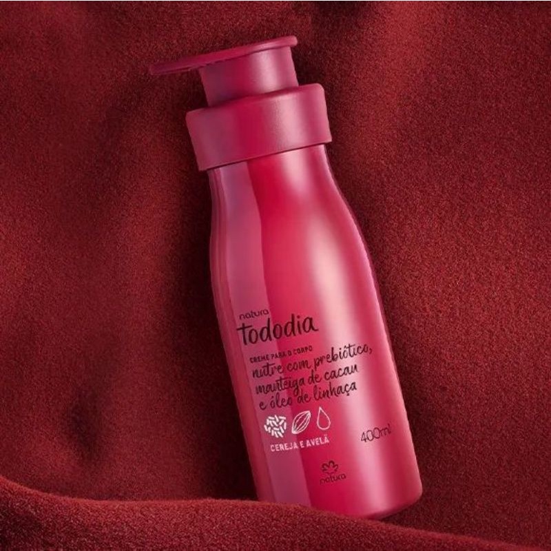 Hidratante Cereja e Avelã 400ml Natura Tododia | Shopee Brasil