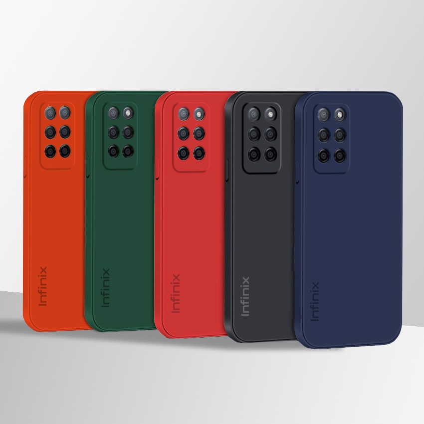 Capa De silicone Em Cor Lisa Original Infinix Note 10 Pro 8
