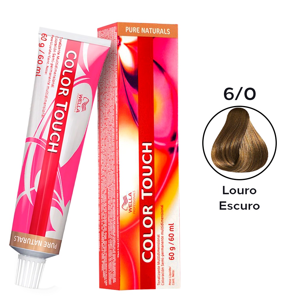 Wella Color Touch Tonalizante 6/0 Louro Escuro 60g | Shopee Brasil