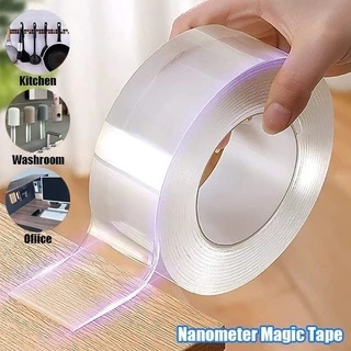 Fita Adesiva Nano Magic Dupla Face Transparente Sem Traços Reutilizável À Prova D