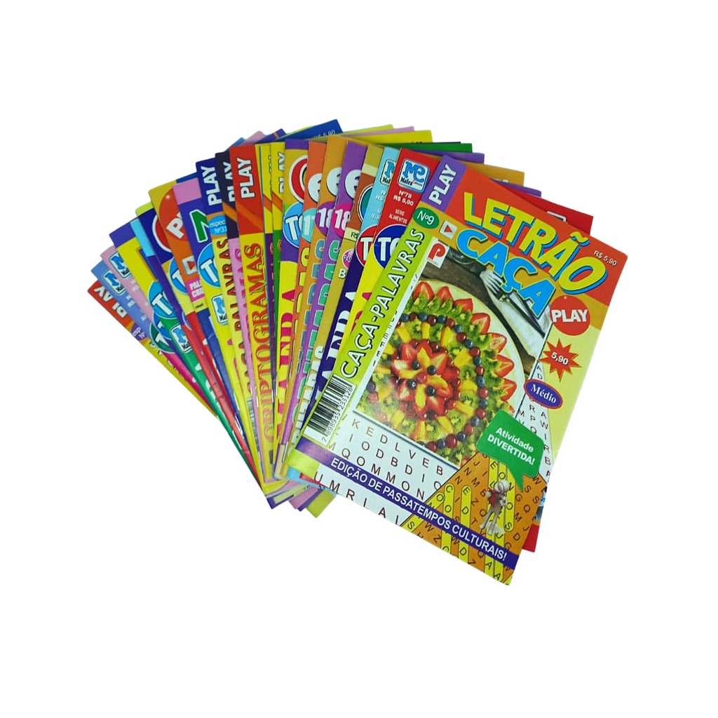 Livro Caça Palavras Com Letras Grandes Letrão 10 Sem Repetição