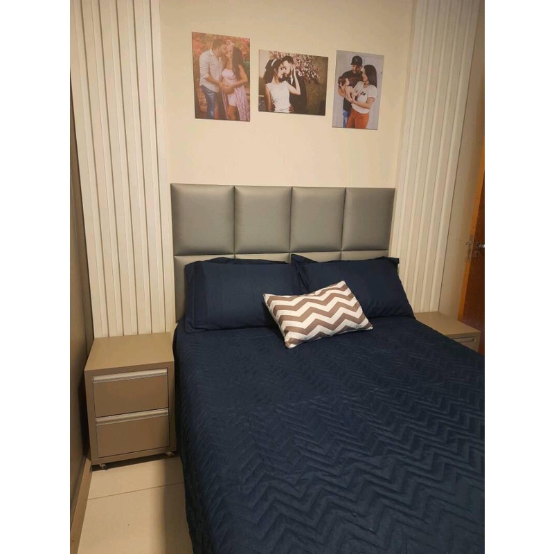 Placa Modulada Cabeceira De Cama Estofada Adesiva Shopee Brasil