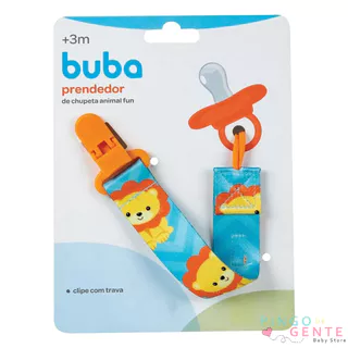 Prendedor De Chupeta Para Bebê Em Fita Leão Buba