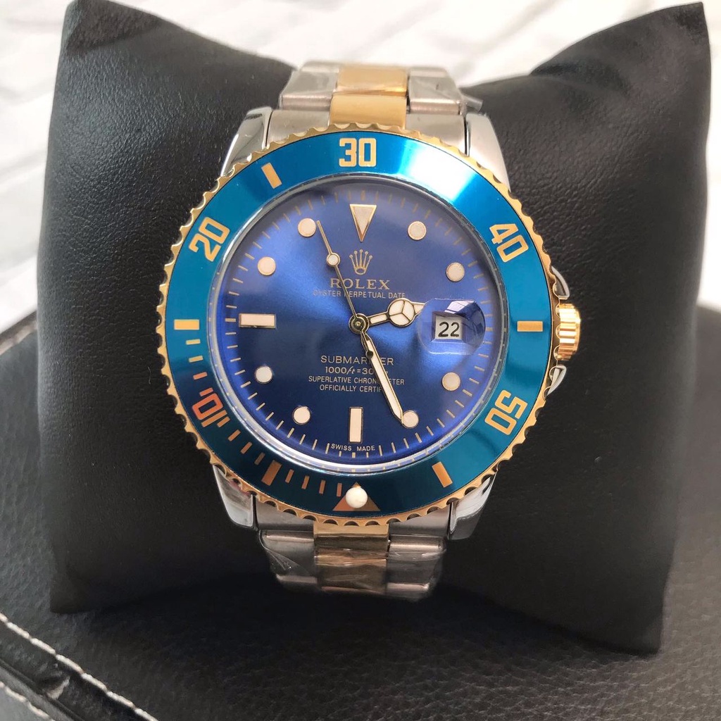 Relógio Rolex Oyster Perpetual Banhado A Ouro 18K + Corrente e Pulseira ...