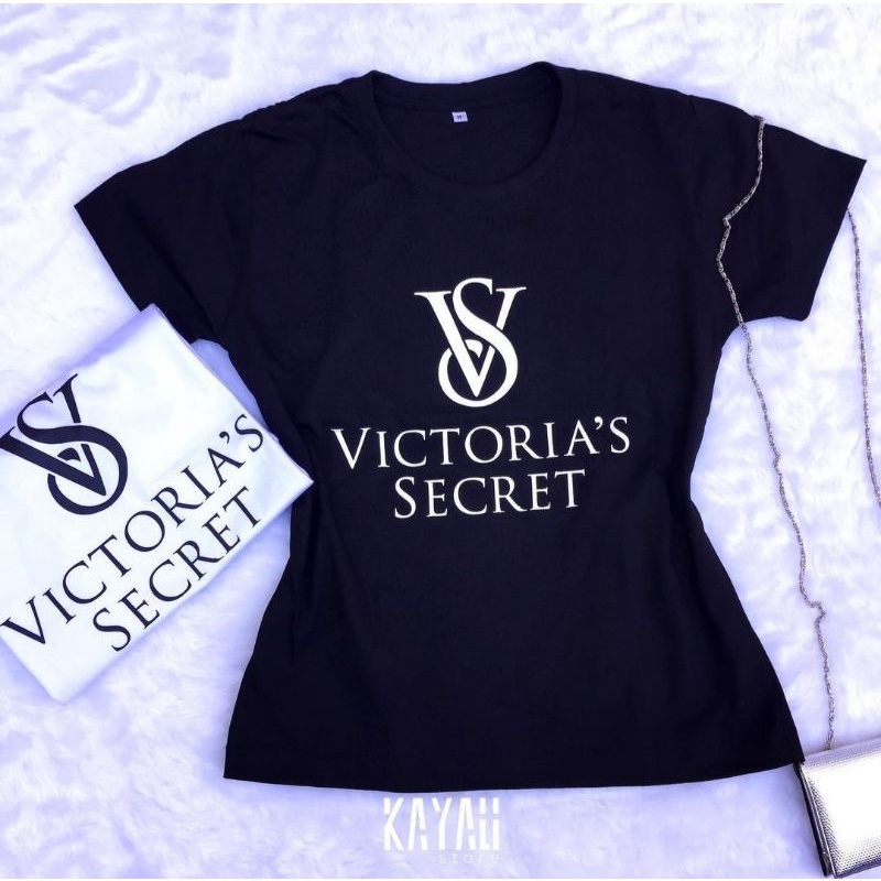 Tshirt Camiseta Baby Look Feminina B sica Estampada Vit ria s secret Blusa Tshirt T shirt Moda