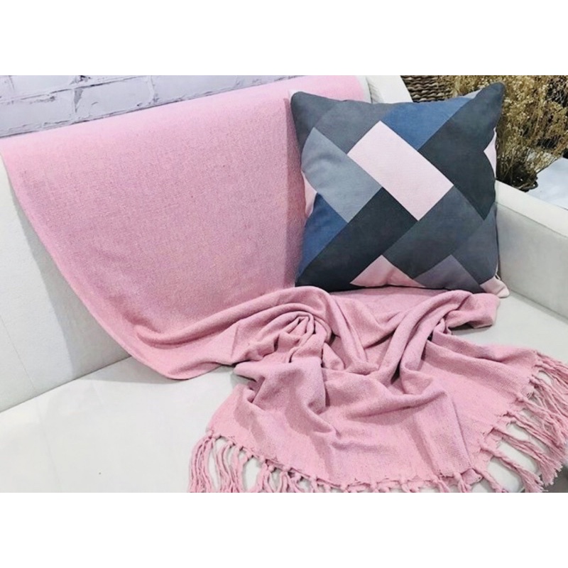 Manta Para Sofá 2,20x1,50 Decoração Promoção Com Nó nas pontas *Imperdivel*