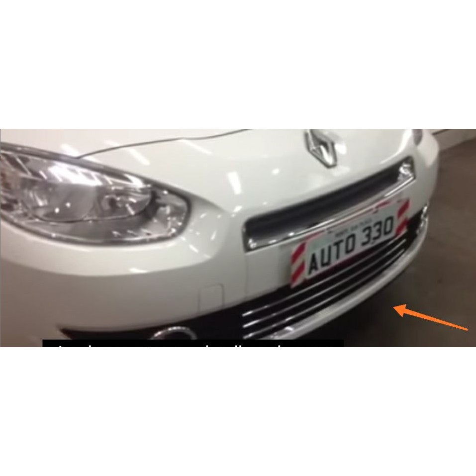 Friso cromado parachoque Renault fluence