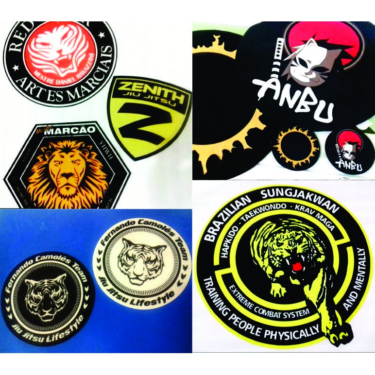 Patches, Emblemas, Bandeiras P/ Kimonos de Artes Marciais, Jiu Jitsu, Lutas
