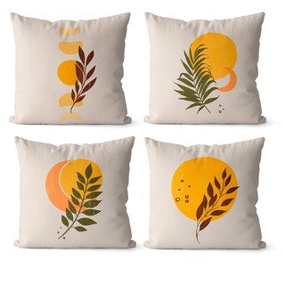 Kit 4 capas de almofadas terracota lua