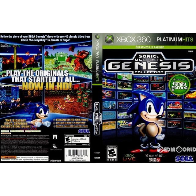 Sonic Ultimate Genesis Collection - Xbox 360 - Sega - Outros Games -  Magazine Luiza