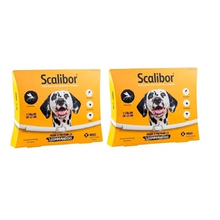 Combo 2 Coleiras Scalibor Antiparasitas MSD - 65cm