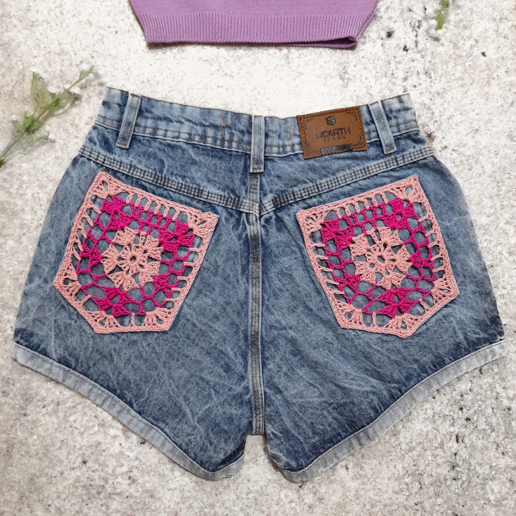 Customizar jeans 2024 com croche