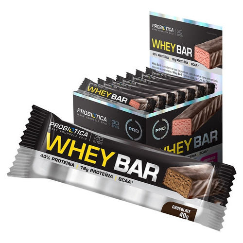 Whey Bar Barra Proteína Probiotica 24 Unid – Sabores