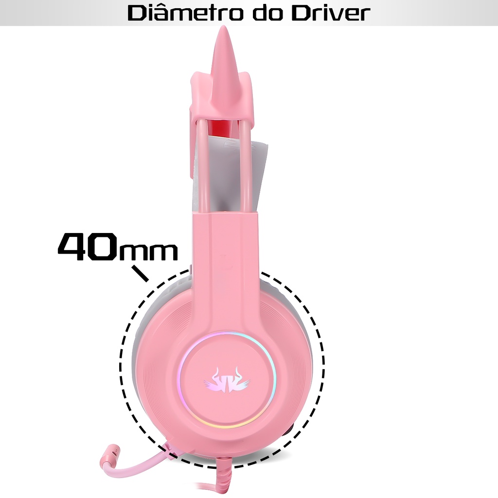 Fone De Ouvido Headset Gamer Gatinho Ps4/x-one Kp-ga04 - KNUP